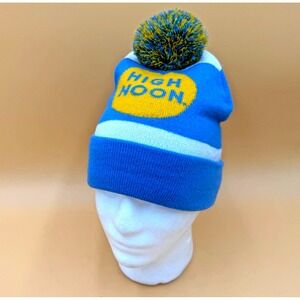 High Noon Beanie Adult OS Sunsips Seltzer Vodka Hat Cap Ski Swag Pom Skull Skate